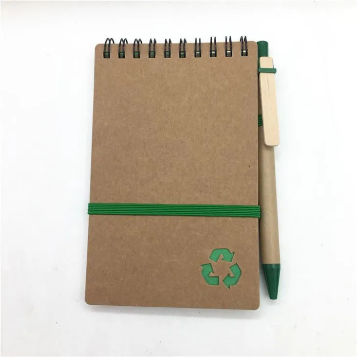 ईसीओ पॉकेट कॉइल नोटबुक और पेन सेट